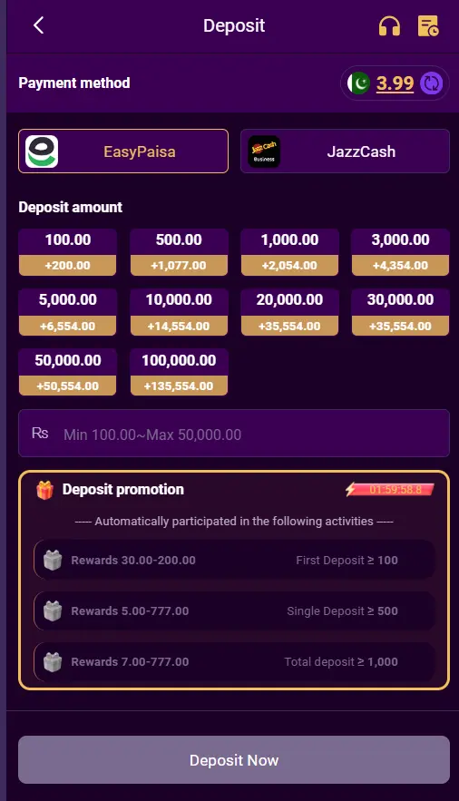 777QR Deposits